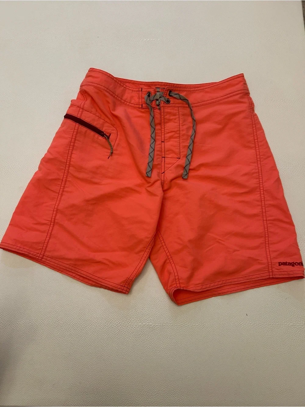 Patagonia Men's Swim Board Shorts with Gray Drawstring